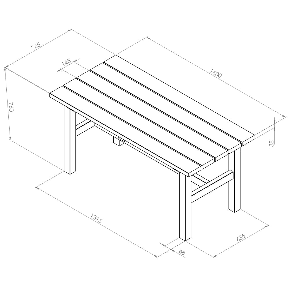 Emily Table & 2 Bench Set, MorgansOsw