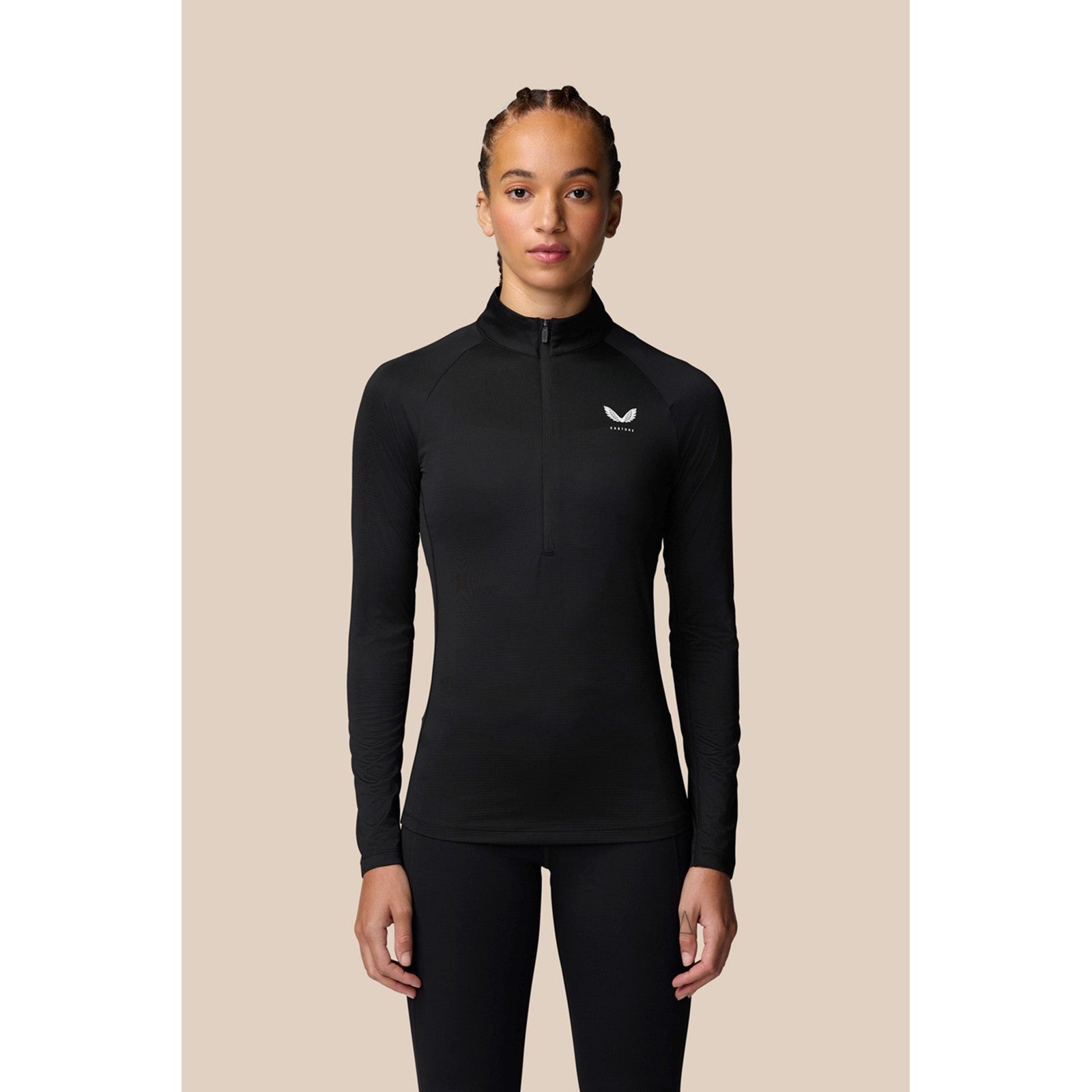 1/2 Zip Long Sleeve Top