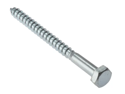 Coach Screw Hexagon Head Single Thread ZP M12 x 130mm Bag 5 - [product-vendor]