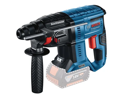 Bosch rotary hammer drill on a white background