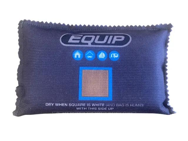 Blue干燥包 with 'EQUIP' branding on a white background