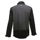 Black and gray jacket on a white background