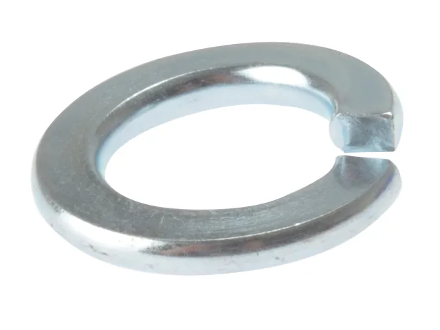 Metal washer on a white background