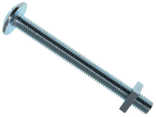 Roofing Bolt & Nut ZP M8 x 100mm (Box 25) - [product-vendor]
