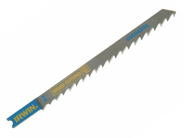 Jigsaw blade with DEWALT branding on a white background