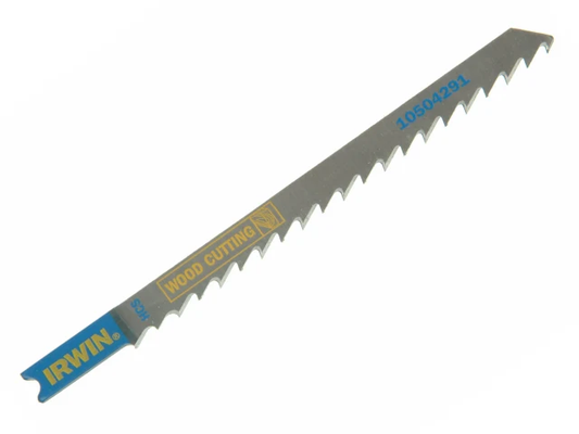 Jigsaw blade with DEWALT branding on a white background