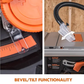 Table saw with bevel/tilt functionality on a white background