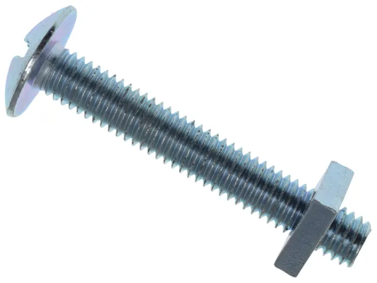 Roofing Bolt & Nut ZP M6 x 30mm (Box 50) - [product-vendor]