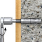Mechanical tool with a digital display on a concrete surface