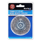 Flat Steel Wire Wheel Brush 75mm x 6mm Arbor
