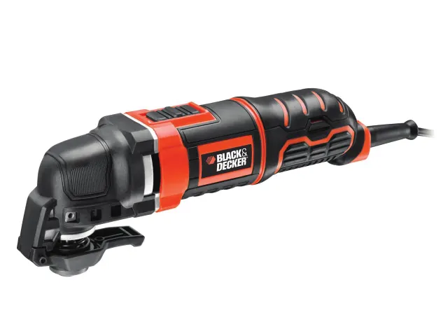Black and Decker oscillating tool on a white background