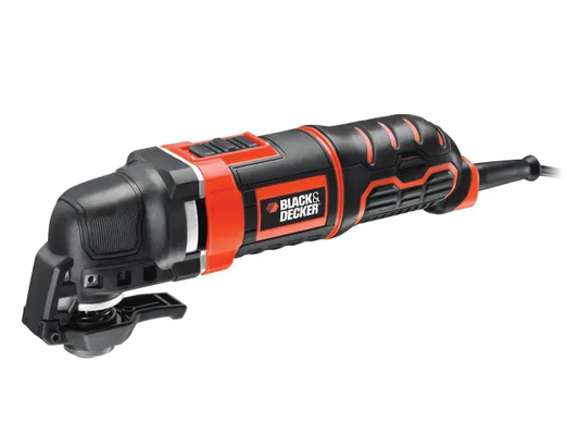 Black and Decker oscillating tool on a white background