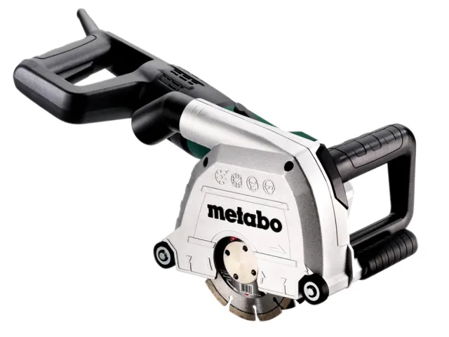 Circular saw with Metabo branding on a white background