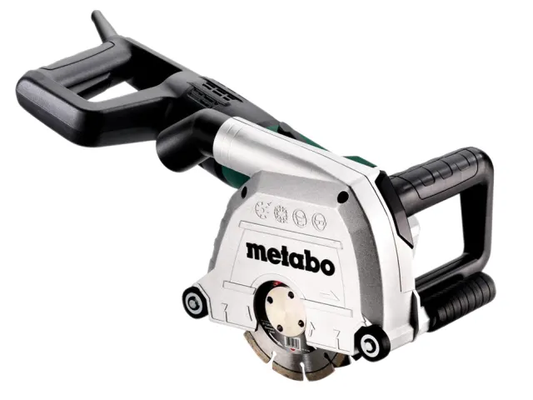 Circular saw with Metabo branding on a white background