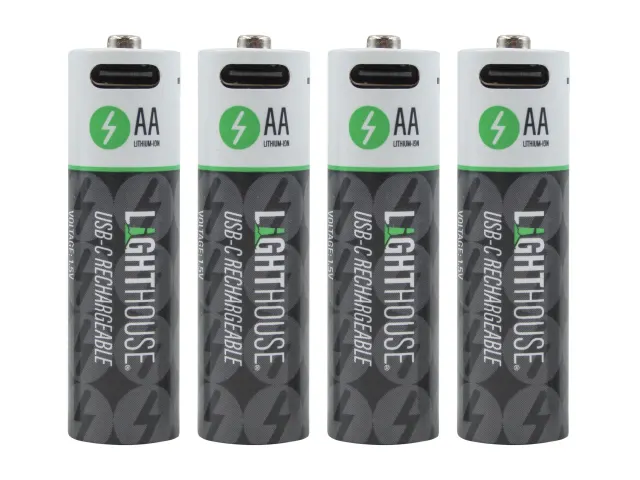 AA USB-C Rechargeable Li-ion Battery Pack of 4 - [product-vendor]