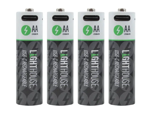 AA USB-C Rechargeable Li-ion Battery Pack of 4 - [product-vendor]