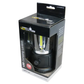 Black camping lantern in packaging with Lumintrail branding on a white background