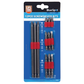 Pack of 12 screwdriver bits with BlueSpot branding on a white background