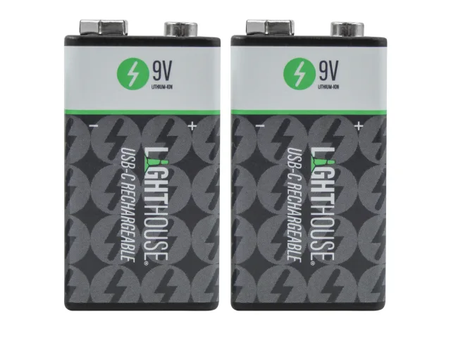 9V USB-C Rechargeable Li-ion Battery Pack of 2 - [product-vendor]