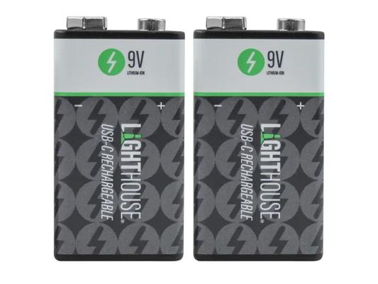9V USB-C Rechargeable Li-ion Battery Pack of 2 - [product-vendor]