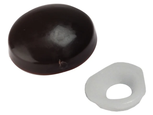 Domed Cover Cap White No. 6-8 Bag 25