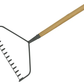 Carbon Steel Long Handled Soil Rake, FSC®