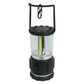 Black and clear camping lantern on a white background