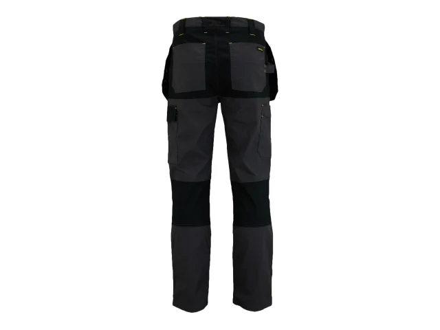 Dixon Slim Fit Trousers Grey/Black Waist 34in Leg R