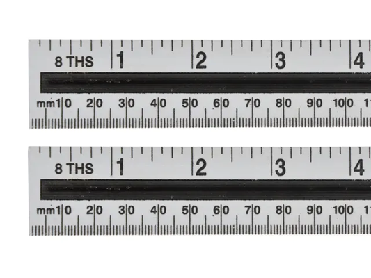 Aluminium Ruler 150mm (6in)