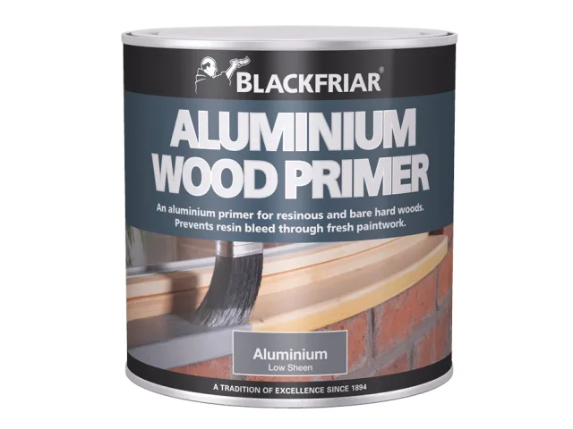 Blackfriar Aluminium Wood Primer can on a white background