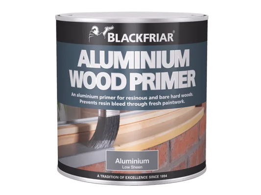 Blackfriar Aluminium Wood Primer can on a white background