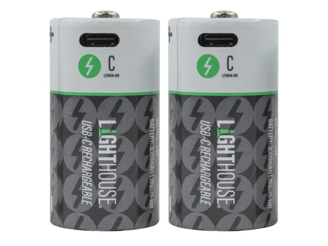 C USB-C Rechargeable Battery Li-ion Pack of 2 - [product-vendor]