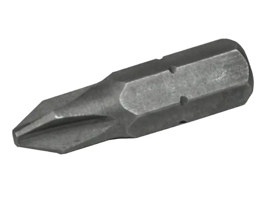 Hex bit screwdriver bit on a white background