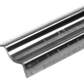 Metal edge trim with measurement markings on a white background