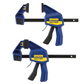 Two Irwin Quick-Grip clamps on a white background