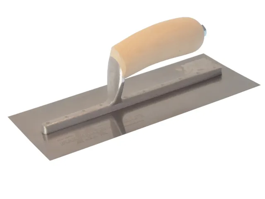 MXS7 Plasterer's Finishing Trowel Wooden Handle 12 x 5in
