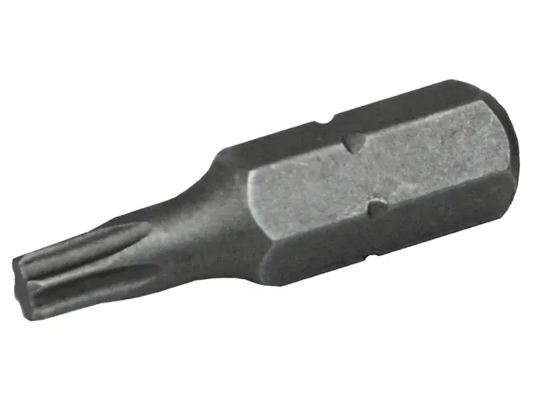 Hex bit screwdriver bit on a white background