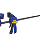 Blue clamping tool with IRWIN branding on a white background