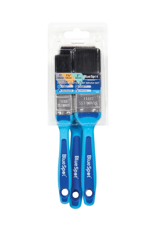 BlueSpot paint brush set in packaging on a white background