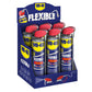 Display box of WD-40 Flexible lubricant cans on a white background