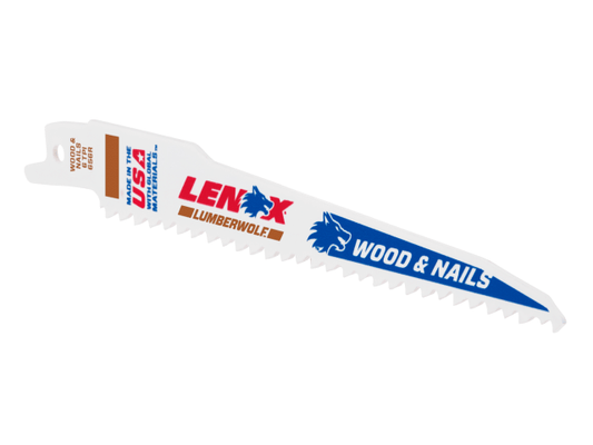 LumberWolf Reciprocating Saw Blade 152 x 11 x 1.3mm 6 TPI (Pack 5) - [product-vendor]