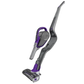 Gray and purple vacuum cleaner on a white background