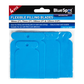 Packaged BlueSpot flexible filling blades with sizes 50mm, 75mm, 100mm, and 120mm on a white background.
