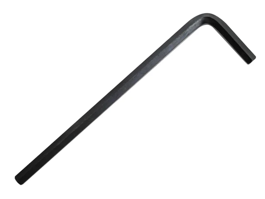 Black Allen wrench on a white background