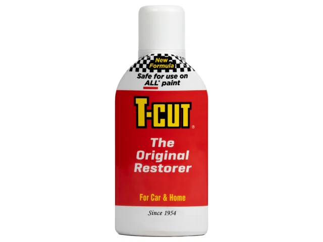 T-Cut bottle of car and home restorer on a white background