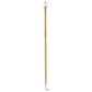 Long wooden stick with a hook at the top on a white background