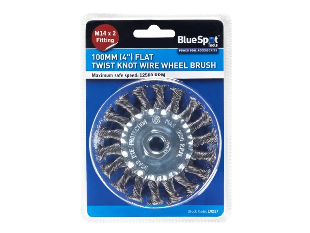 Flat Twist Knot Wire Wheel 100mm M14 X 2