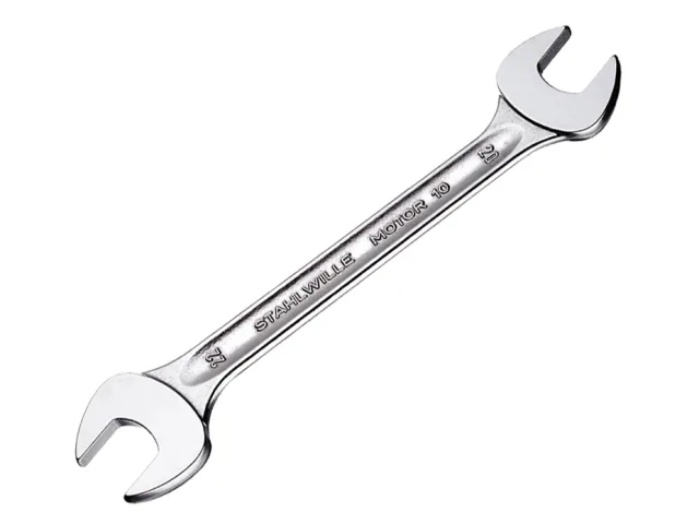 Double-ended wrench with Stanley logo on a white background