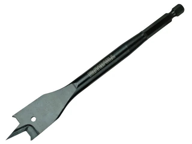 Black and silver tool with a long handle and blade on a white background