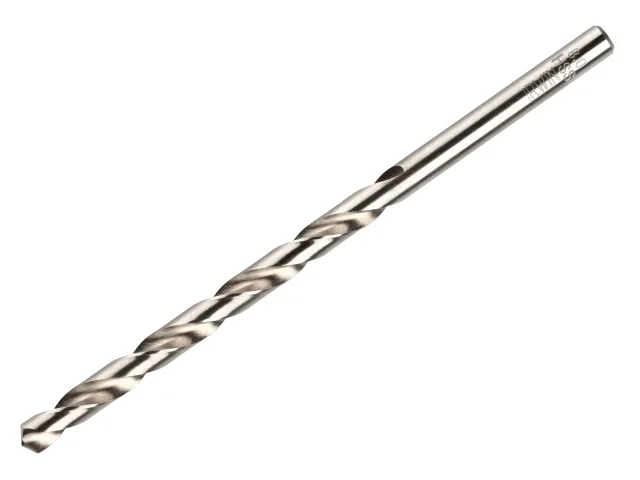 Metal drill bit on a white background